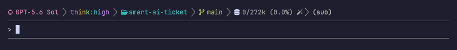 The powerline-style footer status bar